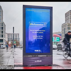 Dokumentation von ca. 20 Wall-Displays an verschiedenen Orten in Berlin-Mitte, 26.01.2022
