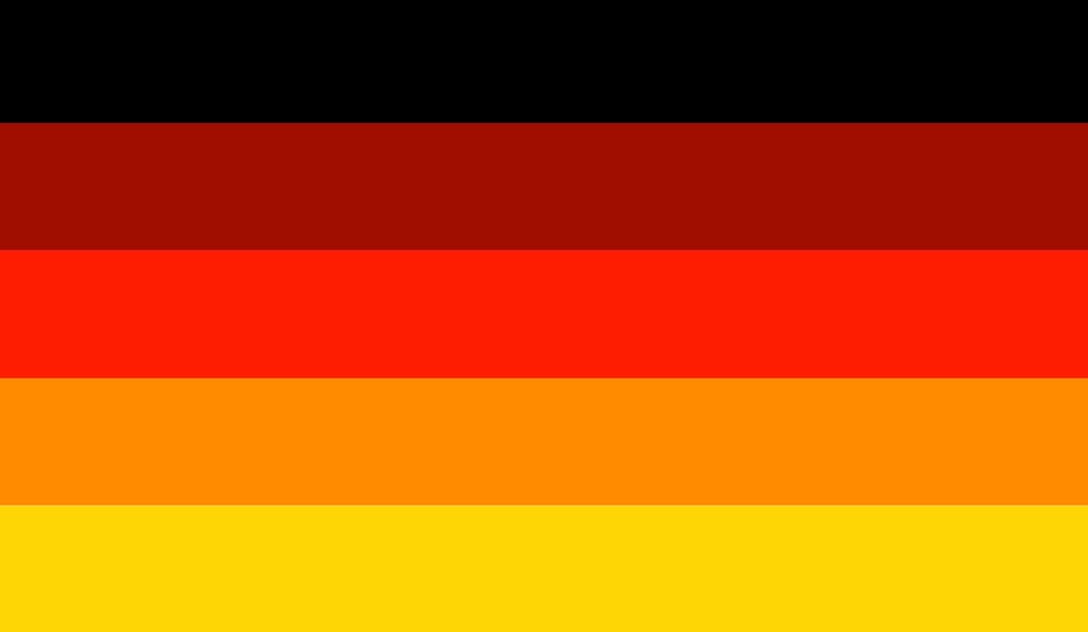 Deutschland Multicolor Flagge