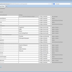 CMS für ein fiktives Catering-Unternehmen | Backend Eingabemaske