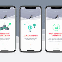 TASKLY – responsive web app – onboarding