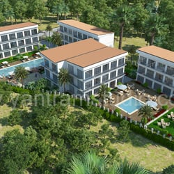 Wohn Exterior Vogelperspektive Rendering