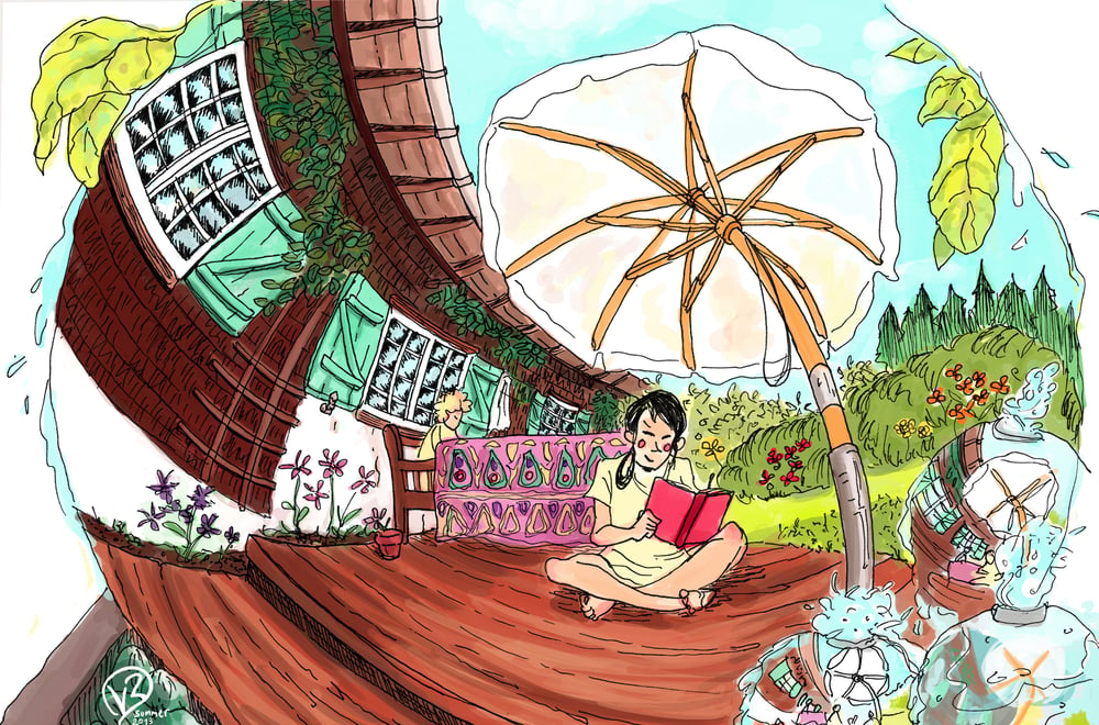 fisheye garden
