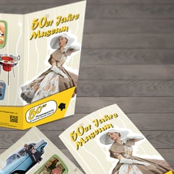 Flyer im Retrolook der 50er