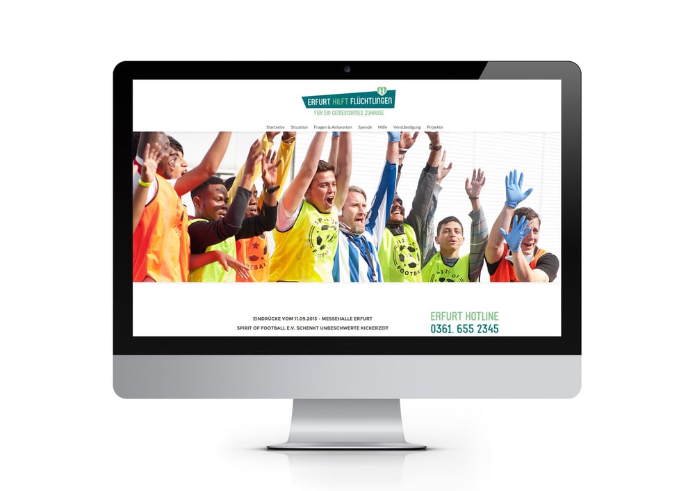 Webdesign Erfurt hilft Flüchtlingen