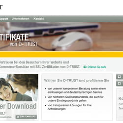 D-Trust SSL Zertifikate