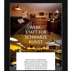 Unternehmenspräsentation für Pinsker Druck & Medien, Mockup