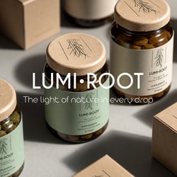 Lumi•root – Minimalist Wellness Branding & Packa