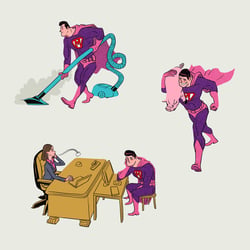 Illustrationen für das Nachrichten Magazin Fokus – Thema: Die neue Rolle des Mannes