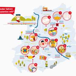 DB AG – Infoillustration – Deutschland kostenlos für Kinder