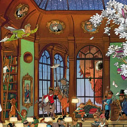 Wimmelbild für Heye Puzzles „Library“ – Detail 1
