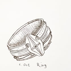 Inktober 2019 Day 1 Ring