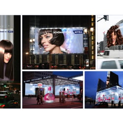 Nivea Hair Care / GFMO OMD. Plakat-Design und Animationen für dreidimensionale Outdoor-Werbung.
