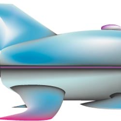 spaceship/Illu für ein Flashgame