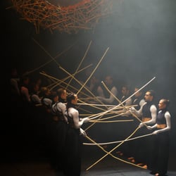 Tänzerinnen und Tänzer des Balletts Halle