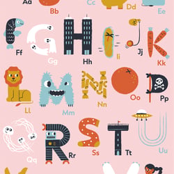Ein fröhliches Alphabet für Kinder