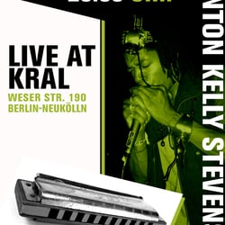 Flyer für Wynton Kelly Stevensons Harmonica & Beatbox Show @Kral, Berlin