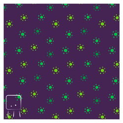 Pretty Petite Poppin Flowers Violett