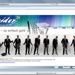 Microsite, spidertisch