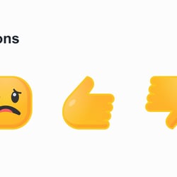 Messenger-Reaktionen und Emotes.