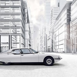 Citroen SM in Paris, CGI
