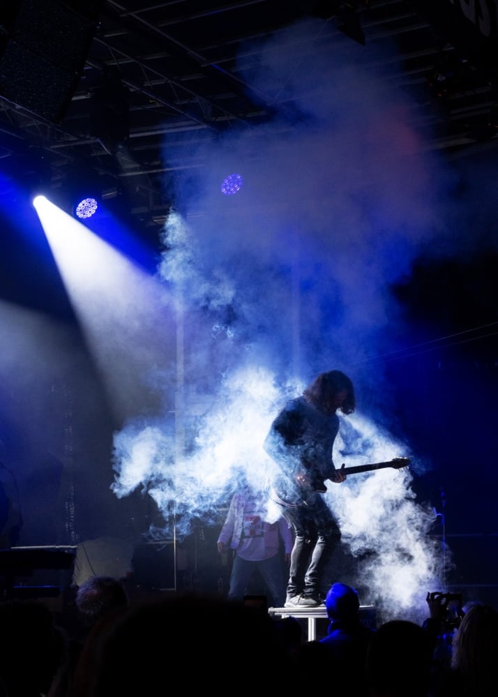 Gitarrist in Aktion