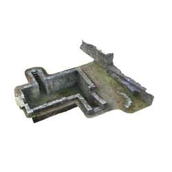 Ruine eines Kellers auf der Isenburg