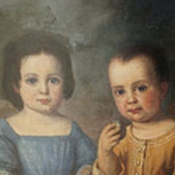 unbekannter Künstler, Portrait Geschwister Rath