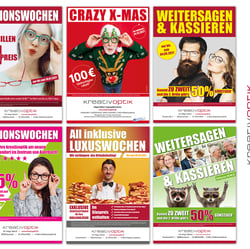 Plakatgestaltung für Firma Kreativoptik