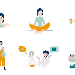 bewegte Illustrationen zur richtigen Kommunikation I