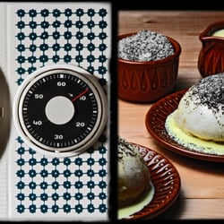 Kuechenuhr und Germknoedel