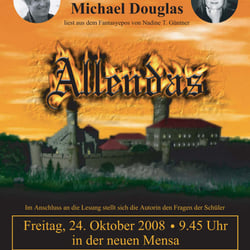 Plakat für eine Lesung mit Schauspieler Volker Brandt