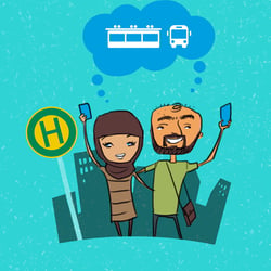 Illustration für die Wuppertaler Stadtwerke