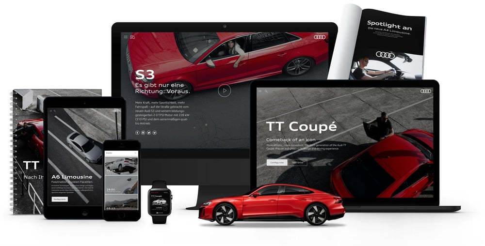 Global Corporate Design of Audi by the freelance art director Christoph Gey