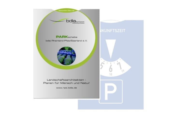 Parkscheibe für bdla Rheinland-Pfalz/Saarland e.V.