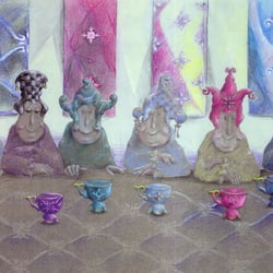 Kinderbuchillustration 70×50 cm