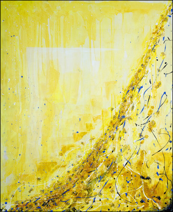 Der Gelbe Fluss, Acryl, Holz, 2007