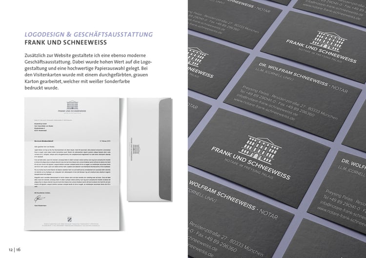 LOGODESIGN & GESCHÄFTSAUSSTATTUNG – FRANK UND SCHNEEWEISS