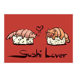 Postkartenmotiv „Sushilover“
