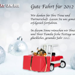 Weihnachtskarte „Blickpunkt LKW & BUS“