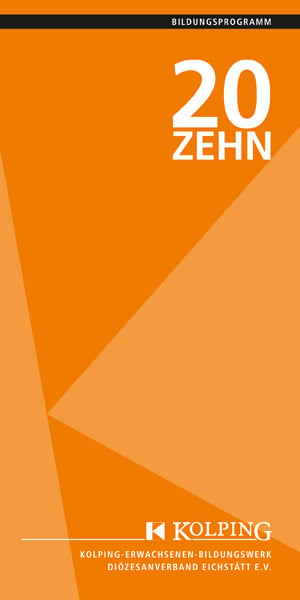 Erstellung Jahresprogramm Kolping Erwachsenenbildung