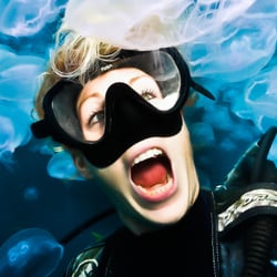Underwater Wide Angle Portrait Photography