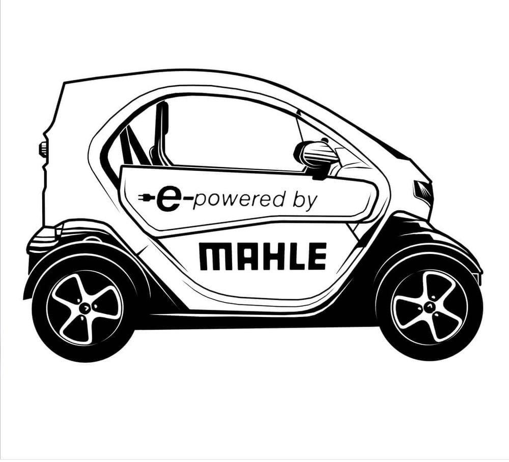 Vektorgrafik Mahle E-Car