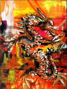 Auftrag für Wohnungseinrichtung, Acryl auf Spanplatte, A1