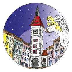 Aufkleber Christkind