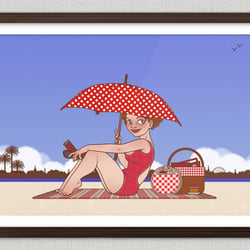 Lola am Strand