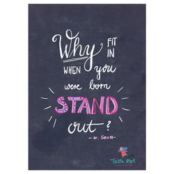 Why fit in…