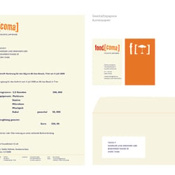 Corporate-Design – Alternative Band „Foodcoma“ – Gesamtgestaltung