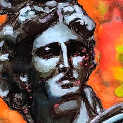 Apollon | Inktense, Neon und Gelpen