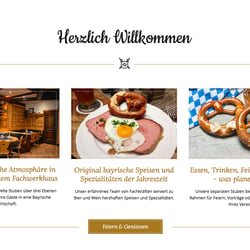 Webseite für ein Bayrisches Restaurant in Braunschweig