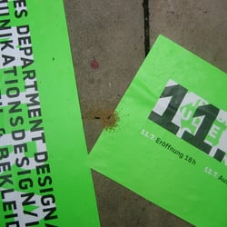 Plakat zur Jahresausstellung des Departments